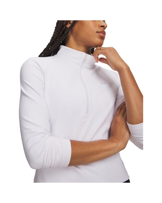 Under Armour White Motion 1/2 Zip Performance Tracksuit Top