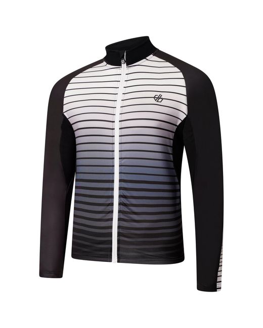 Dare 2b Black Aep Virtuous Long-Sleeve Performance Tracksuit Top for men