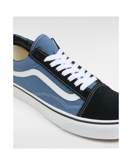 Vans Blue Old Skool Canvas Low Top for men