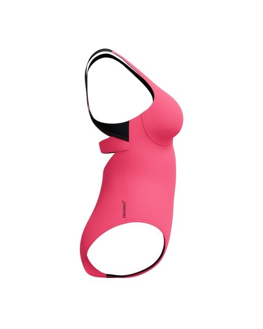 Speedo Pink Flex Band One Piece Swimsuit With Built-In Swim Bra