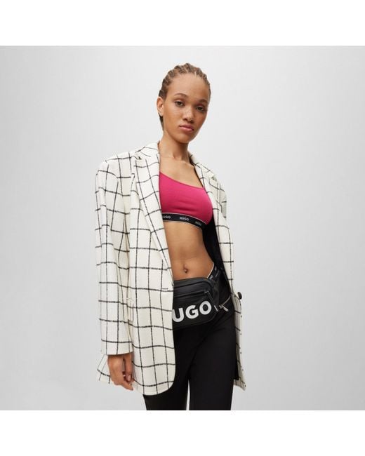 HUGO White Azulla Suit Jacket