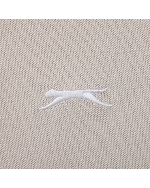 Slazenger 1881 White Plain Polo Shirt for men