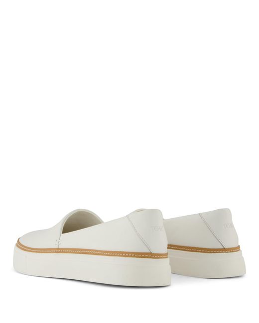TOMS White Kameron Slip On Shoes