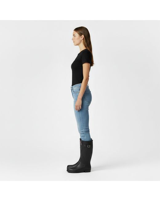 Jack Wills Black Tall Wellies