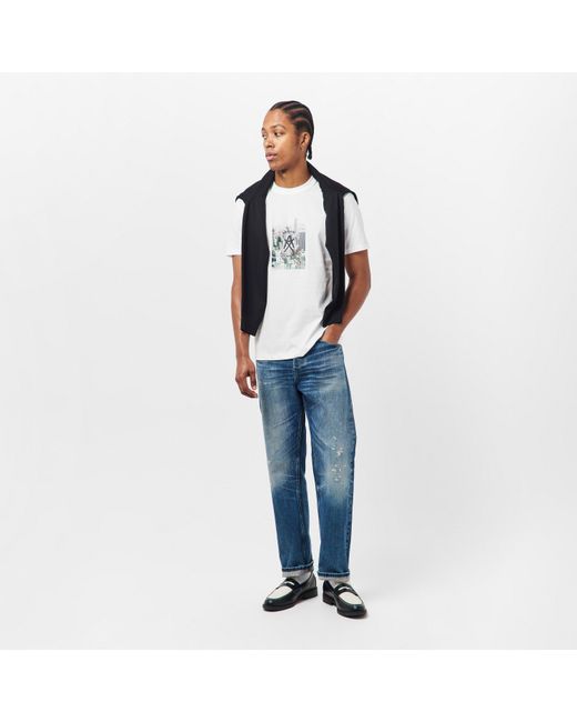 ARMANI EXCHANGE White Ax Skyline T-Shirt for men