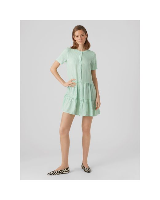 Vero Moda Gray Bumpy Shift Dress
