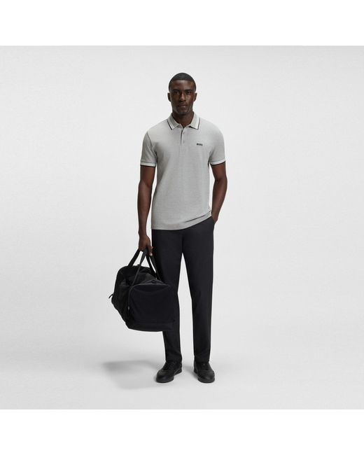 Boss Gray Hbg Paddy Euro Polo Shirt for men