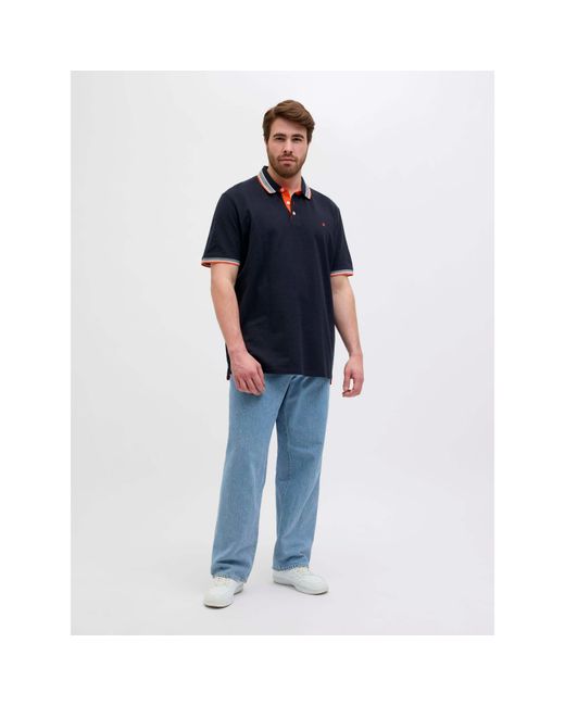 Jack & Jones Blue Paulos Short Sleeve Polo Shirt for men