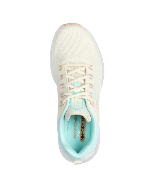 Skechers White Engineered Mesh Air Cool Slip On Trainers