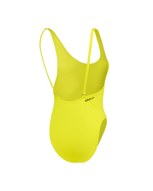 Speedo Yellow Gen Solid One Piece Swimsuit