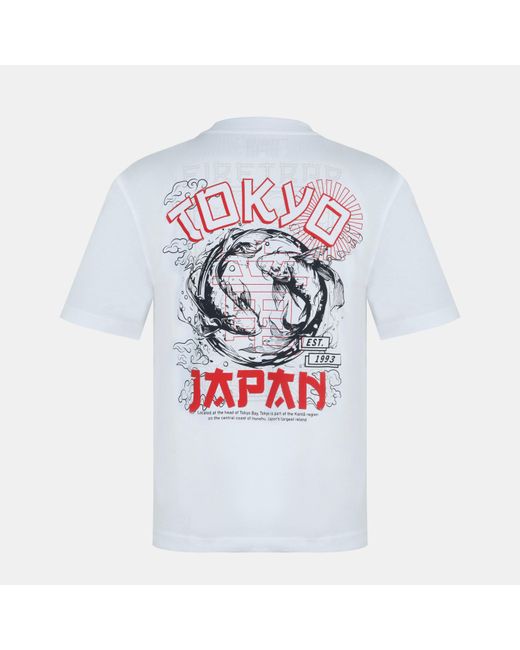Firetrap White Tokyo Oversized T-Shirt for men