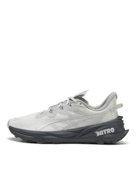 PUMA White Fast Trac Nitro Off-Road Trail Running Shoes for men