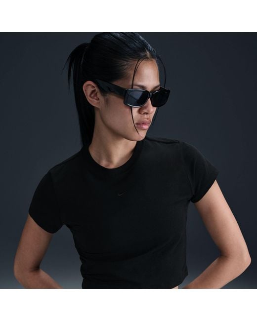 Nike Black Chill Knit Crop