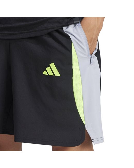 Adidas Black Climacool Colorblock Shorts for men