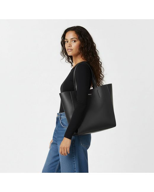 Jack Wills Black Classic Shoulder Tote Bag