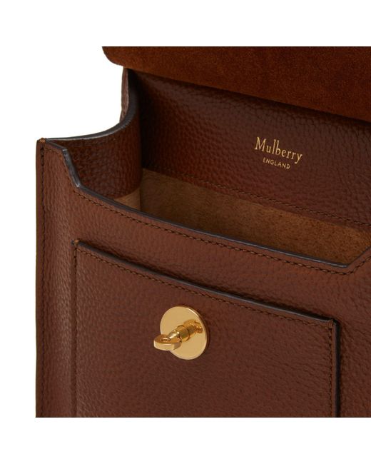 Mulberry Brown Small Antony Leather Messenger Bag