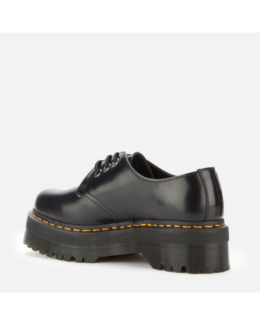 Dr. Martens Black 1461 Quad Platform Shoes