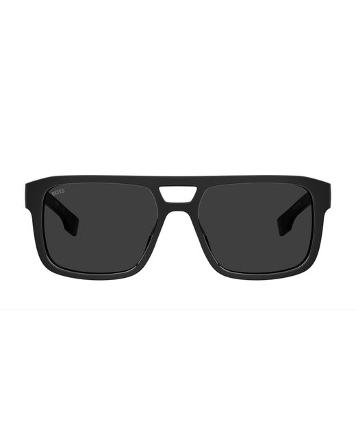 Boss Black Rectangle Sunglasses for men
