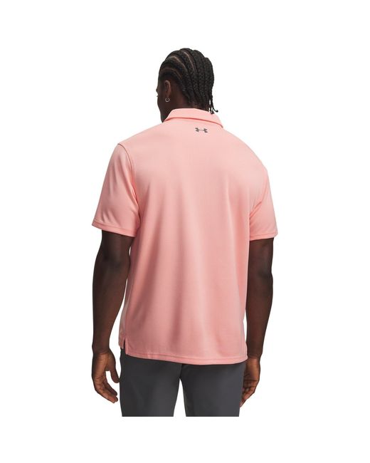 Under Armour Pink Tech Polo for men