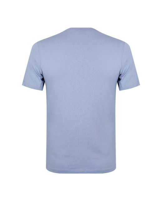 Boss Blue Tales T-Shirt With Logo Patch Premium Cotton for men