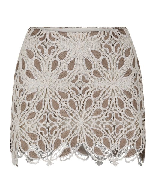 JBQ Natural Millie Crochet Mini Skirts