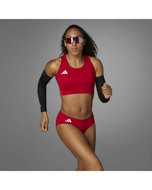 Adidas Red Adizero Running Briefs