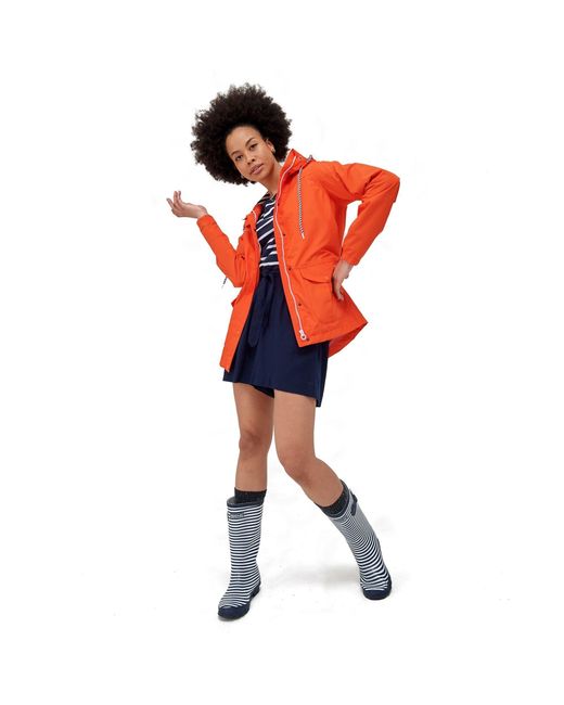 Regatta Red Bayarma Breathable Long Sleeve Waterproof Jacket