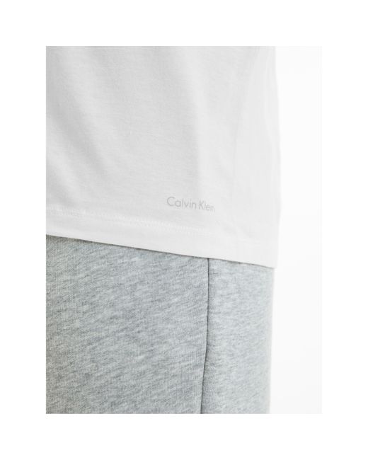 Calvin Klein White 3 Pack T Shirt for men