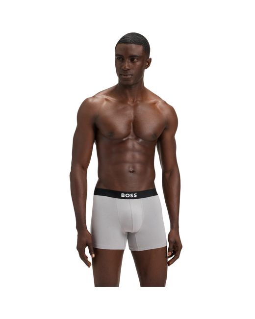 Boss Gray Boxer Briefs for men