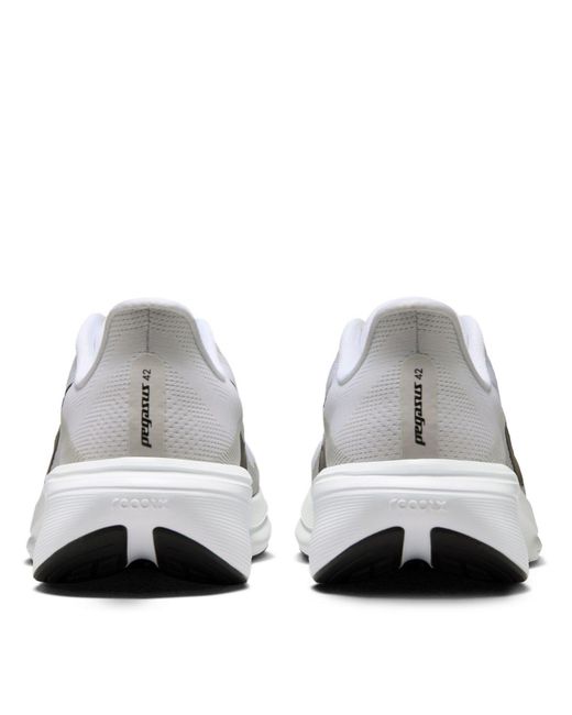 Nike White Pegasus 42 Running Shoes for men