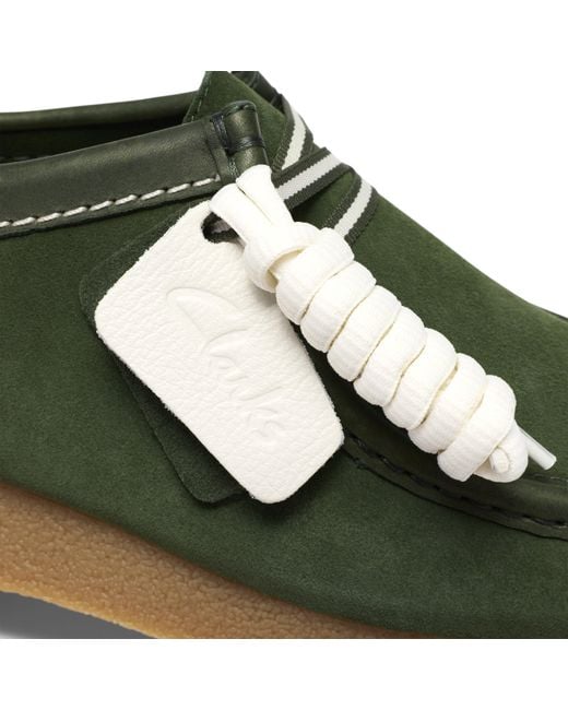 Clarks Green Wallabee Moc Toe Formal Shoes for men