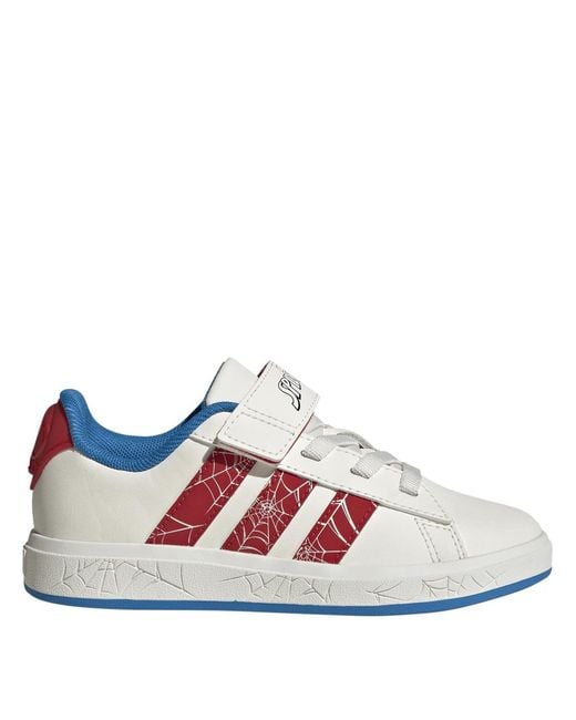 Adidas Multicolor Grand Court Spider- Low-Top Trainers for men