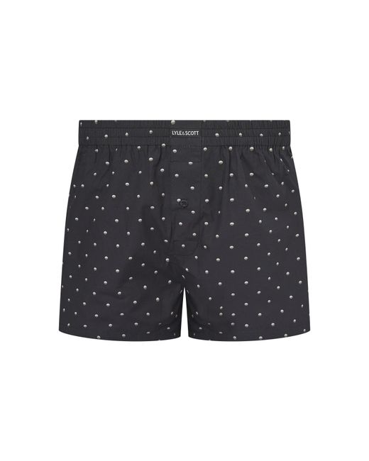 Lyle & Scott Gray Woven Tailored Boxers for men