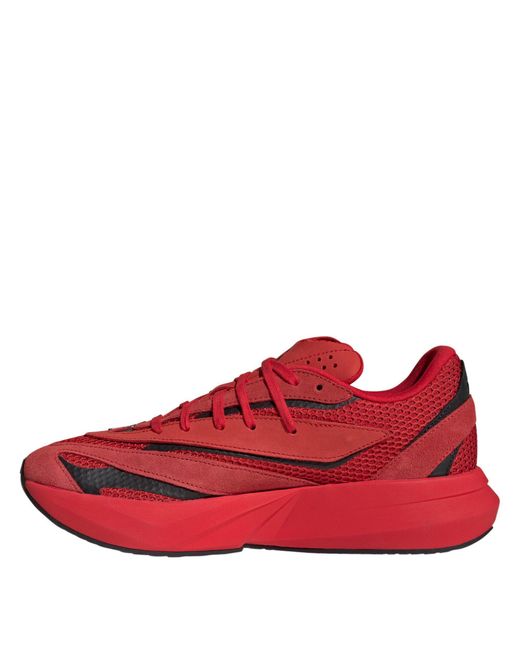 Adidas Red Adults Lightblaze Low-Top Trainers