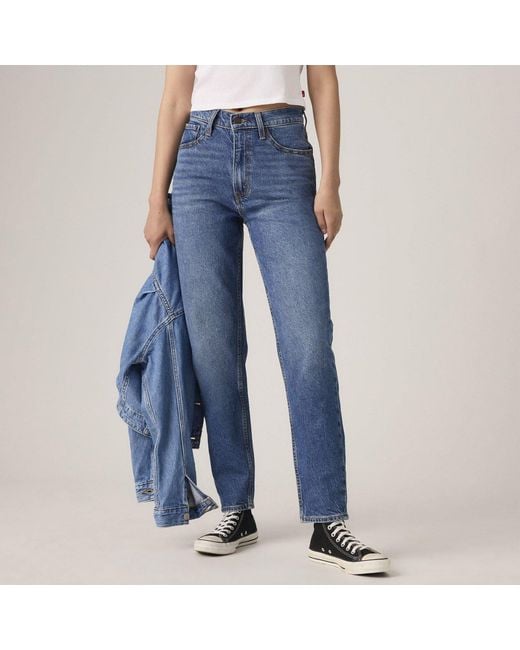 Levi's Blue 80S Mom Jean