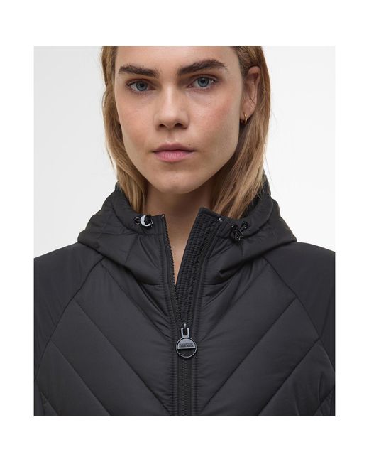 Barbour Black Dakota Quilted Sweatshirt