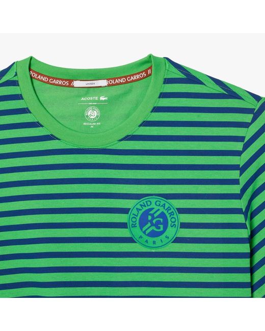 Lacoste Green Ultra Dry Sport Roland-Garros Edition T-Shirt for men