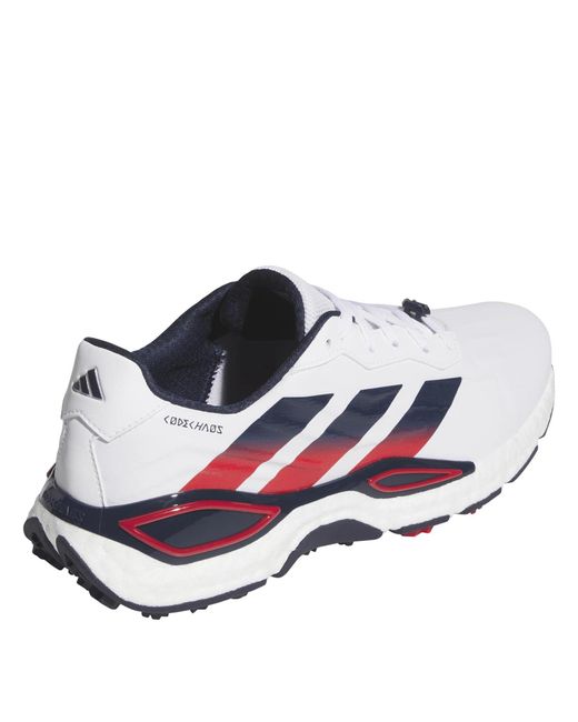 Adidas White Codechaos 27 Spikeless Golf Shoes for men