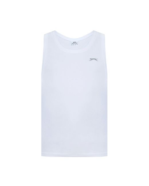 Slazenger 1881 White Muscle Vest for men