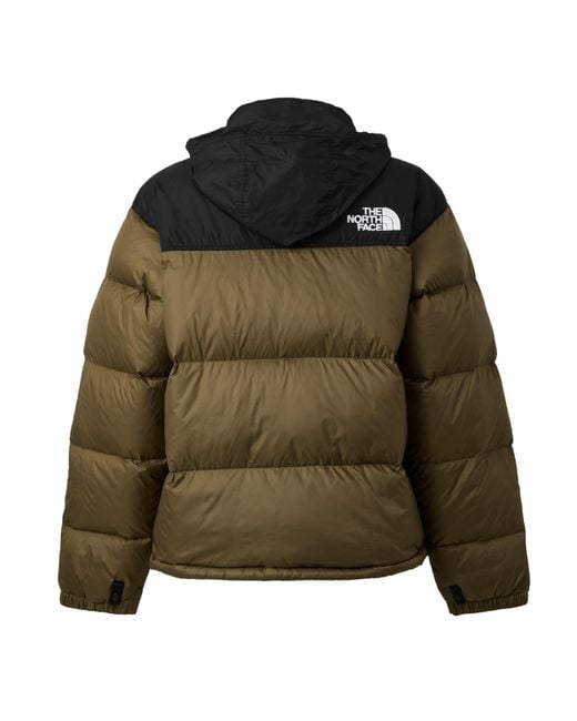 The North Face Green 1996 Retro Nuptse Goose Down Short Puffer Jacket for men