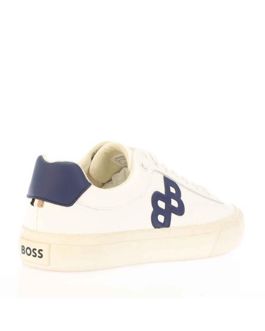 Boss White Aiden Tenn Flbb 10232547 01 Low-Top Trainers for men