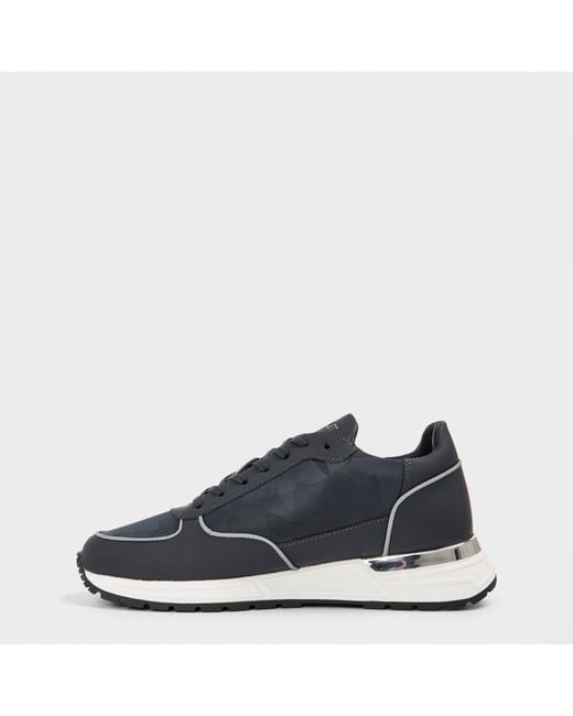Mallet Blue Popham Lite Lightweight Low-Top Trainers for men