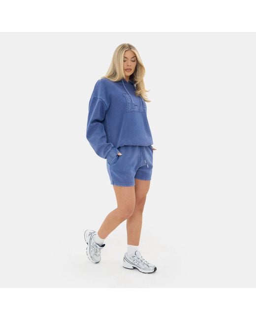 I Saw It First Blue Washed Jogger Short