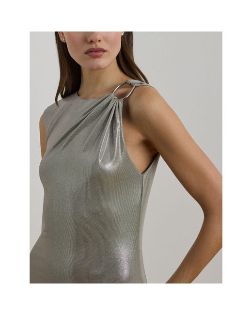 Ralph Lauren Gray Keilly Ball Gown