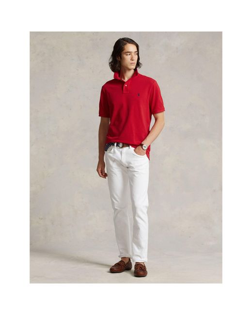 Polo Ralph Lauren Red Custom Short Sleeve Polo Shirt for men