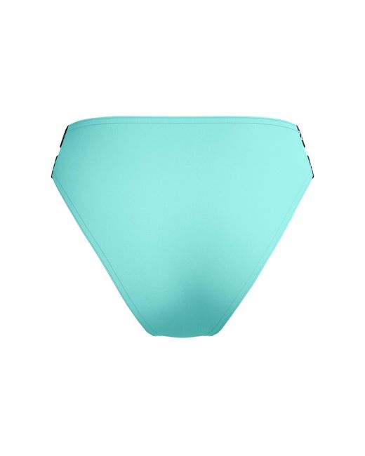 Speedo Green Solid Logo Elastic High Waist Bottom