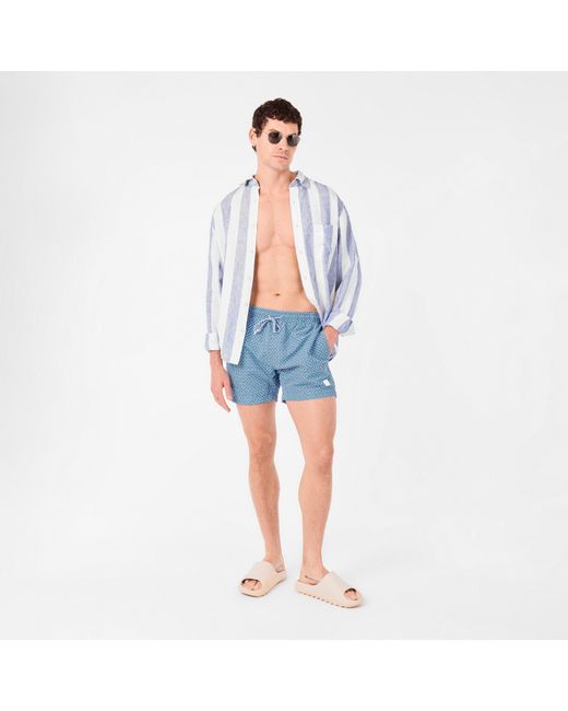 Boss Blue Vibe Quick Drying Mesh Lined Swim Shorts for men