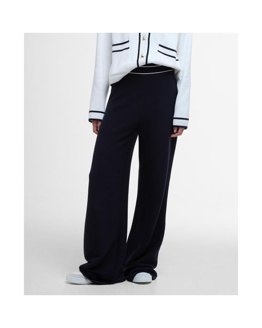 Barbour Blue Knitted Maisy Trousers