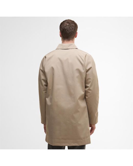 Barbour Natural Lorden Thigh Length Long Sleeve Button Mac for men