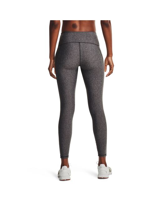 Under Armour Gray Heatgear No-Slip Waistband Full-Length Leggings